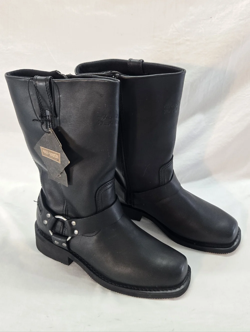 Harley Davidson Hustin D95353 Men's 9.5W Motorcycle Boots Waterproof 11
